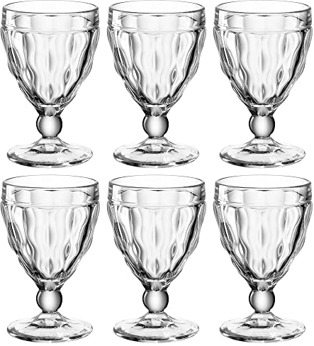 Leonardo Brindisi 021593 Lot de 6 verres à vin blanc, verres à vin blanc, verres à vin à facettes, passent au lave-vaisselle, 240 ml