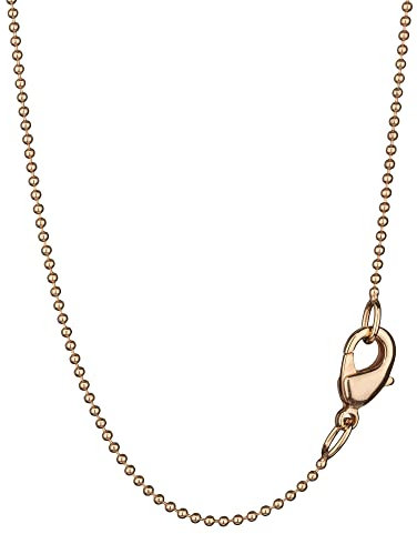 NKlaus 60cm élégante chaîne boule ronde laiton doré 1,2mm de large Collier mince 8565