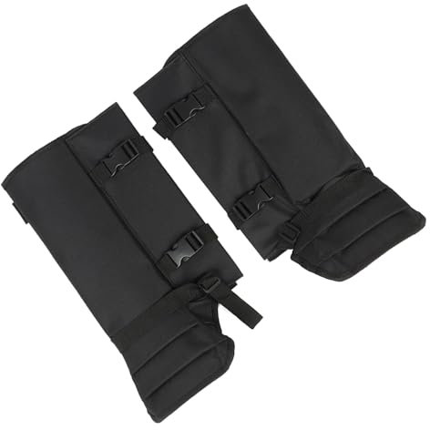 Schlangengamaschen, Verstellbar, 1 Paar wasserdichte Unterschenkelschützer für die Arbeit auf Dem Bauernhof (Black)