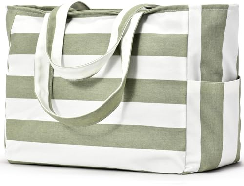 oscaurt Beach Bag Large Beach Tote Shopper Birthday Gifts for Women, Waterproof Sports Shoulder Bag Foldable Handbags