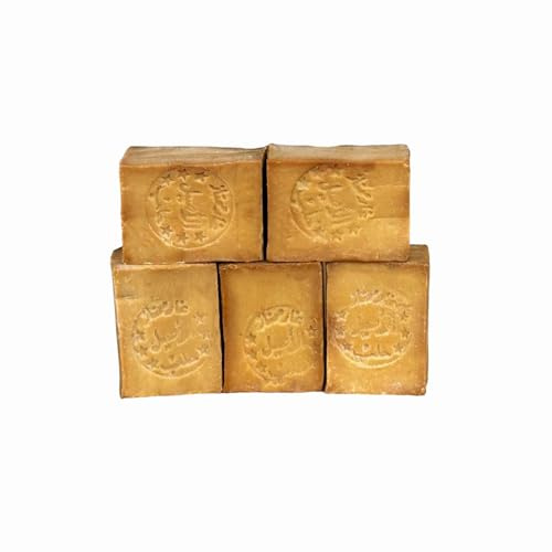 Bio Jalal 5 pezzi Sapone di Aleppo 1 Kg 100% olio di oliva sapone da doccia mani viso prodotto artigianale in Turchia