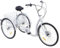 QUIOTUIR 26-Zoll-Erwachsene Dreirad 6-Gang-Dreirad Hält 264,55 lbs Einstellbare Senioren Cruise Shopping Bike
