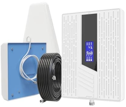 Mobile Network Booster 2100 1800 900 Enhancer Antenna Kit LTE Amplifier GSM Increases 4G Signal Range Wider Coverage(B2B5B28)