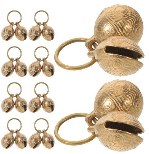 ARTSEWPLY Campanellini per Cani e Gatti in Metallo a Forma di Testa di Animale 22Mm Set da 10 Pezzi Campanelli Leggeri per Addestramento e Localizzazione Animali Domestici Accessori