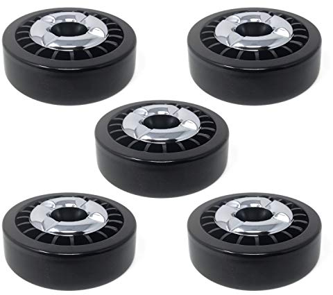 Starlet24 Gluttöter Aschenbecher für draußen Windaschenbecher Metall Ascher Ashtray stabil rund flach (5X Schwarz)