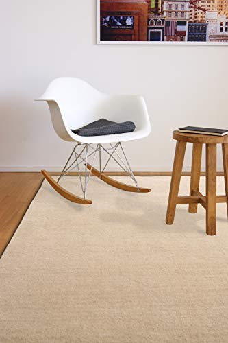 floor factory Gabbeh Teppich Karma beige 80x150 cm - handgefertigt aus 100% Schurwolle