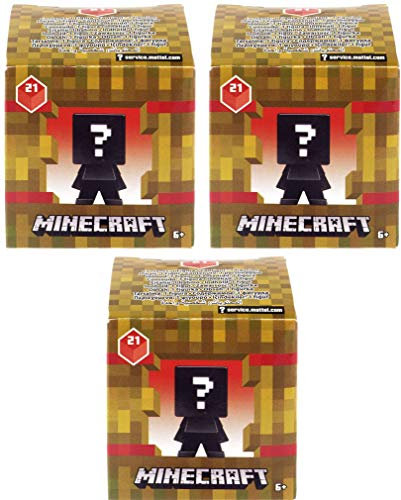 Minecraft Mini Village & Pillage Series 21 Mystery Pack (Bundle of 3 Packs)