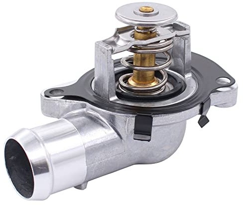 Doo Engy Thermostat Kühlmittel Kühlung Motorkühlmittel Gehäuse Thermostatgehäuse Kühlmittelthermostat mit Dichtung für Transporter T5 Multivan T5 2.5 TDI 4motion für Touareg 7L 3.2 V6