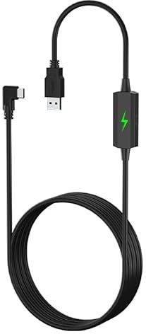 Moreyu USB3.2 Typ-C 5M VR-Datenkabel für Meta Quest 3, Quest 3S,Oculus Quest 3/2/Pro, Pico4/Pro – schnelles Aufladen und Hochgeschwindigkeits-Datenübertragung für VR Quest Headset und Gaming PC