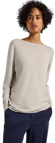 Street One Pull Basique 3015618 pour Femme, Tusk Cream Mel, Taille 46