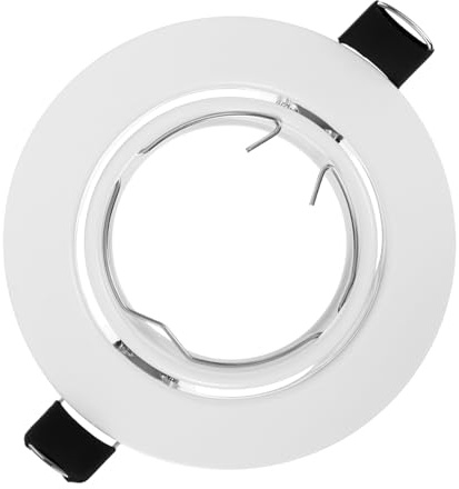 DIYEAH Soporte De Foco Metalico Resistente Para Iluminacion Empotrada Embellecedor De Techo Cubierta Para Focos Led De Repuesto Para Carcasas Empotradas