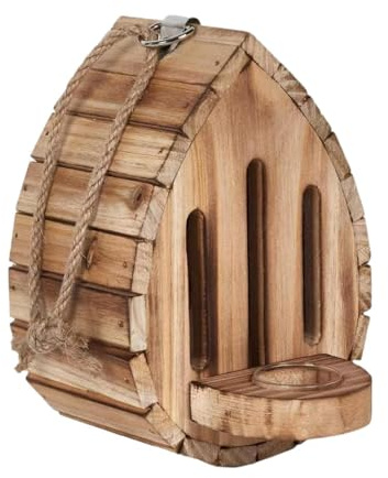 Sharplace Maison à Papillons Suspendue avec Porte arrière, Habitat Rustique pour Papillons, Salle de Nidification pour Papillons de Jardin, Abeilles,