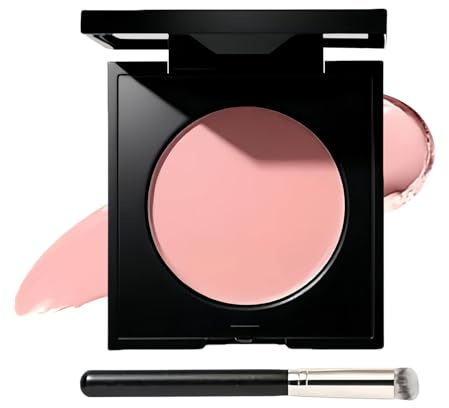 Under Eye Brightening Corcealer, colore naturale brillante, 60 g, rosa schiarente, correttore con 1 pennello, per pelle chiara e gialla