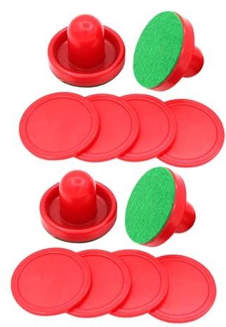 TOYANDONA 2 Uppsättningar Air Hockey Pusher Ersättningspads Självhäftande Lintplattor för Bordsspel Hem och Fest Slitstarka Tillbehör för Precisionspassform och Förbättrad Puckkontroll