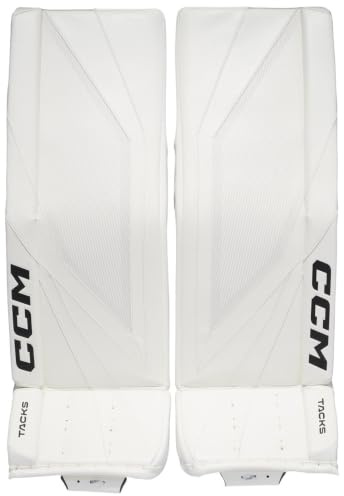 CCM Tacks Senior Ice Hockey Goalkeeper Kit, White, Size: 32+1