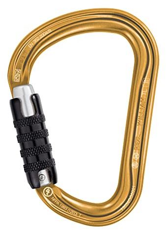Petzl William Carabiner - TRIACT-Lock, Yellow