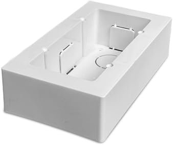 LEDKIA LIGHTING Caja de Mecanismos Universal de Superficie 161x92x42 mm Blanco
