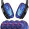 Geekria 2 Pairs Flex Fabric Headphone Covers (Product Safety Certified), Washable & Stretchable Sanitary Ear Protectors for Over-Ear Headsets, Sweat-Resistant (Size M/Diamond)