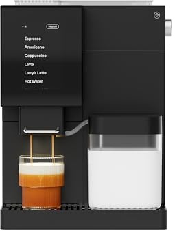Terra Kaffe Super Automatic Espresso Machine - App-Enabled Coffee Machine - Auto Wake & Sleep - All Milk Types - Roaster-Approved Espresso Settings - Cappuccino Machines for Home - Black TK-02