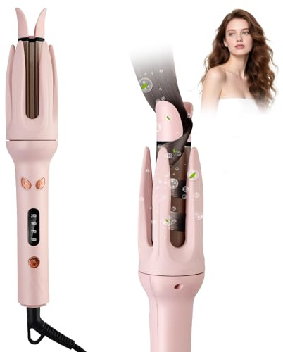 Automatic Hair Curler, 28mm Rotating Curling Iron with 4 Temperatures, 40s Fast Heat Up, 3000W Negative Ion Hair Care, Anti-Scald, Support Long Short Hair