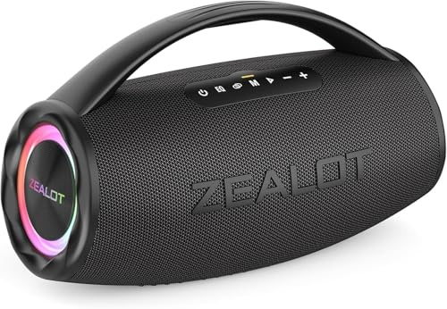 HAVAL Zealot 80W Bluetooth Speakers Powerful with Super Sound, Dual Pairing, 40 Hours of Playtime, 16000mAh Power Bank, bluetooth speaker waterproof for Camping, Beach & Party