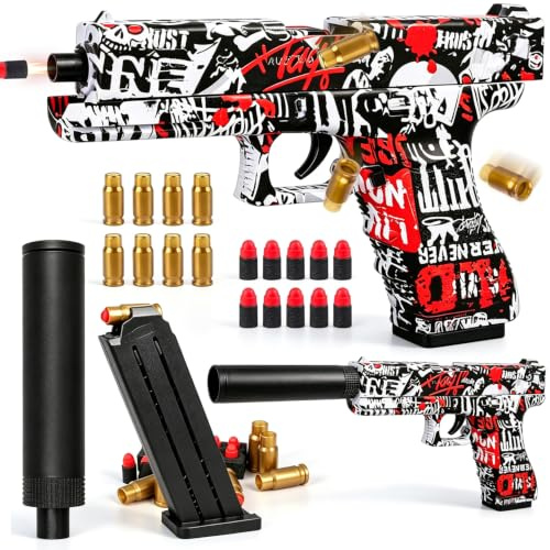RNHDLY Toy Gun with Soft Bullets, Cool Foam Blaster Toy Gun