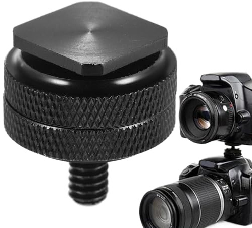 Blixtskoadapter – kamera-blixtskoomvandlare, robust metallkonstruktion, multifunktionsstativskruv | säker fastsättning, tillförlitlig prestanda för DSLR-belysningstillbehör för spegellösa fotogra