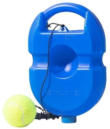 Grsrkep Tennis Rebounder, Solo Tennis Trainer Rebound Ball Set - Orange Viktad Bas med Strängboll, Självträningsverktyg för barn nybörjare