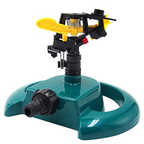 DIMENXONG Bricolage/Quincaillerie Jardin d'arrosage Automatique Buse Trois Bras 360 degrés de Rotation Vaporiser pelouse Irrigation par Aspersion