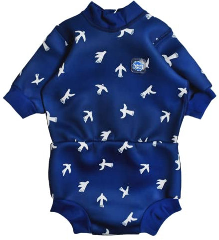 Splash About Happy Nappy-Schwimmanzug, White Birds, 3-8 Monate