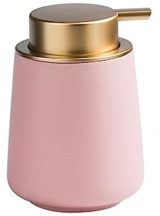 REFKIT Ceramic Lotion sub-Bottling Press Bottle Hand sanitizer Shower Gel Shampoo Disinfectant Bottle(Pink 2)