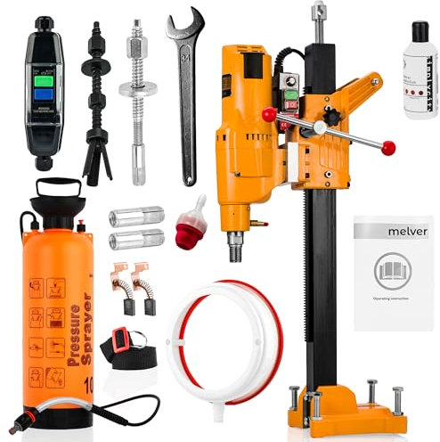 Betonbohrer Professioneller Kernbohrständer Kernbohrmaschine 3950 Watt FI 255 MELVER (MV-255 Set 3)