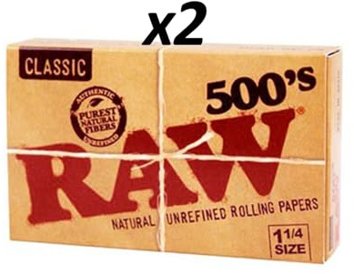 RAW Papel Liar Classic 500 (Tamaño 1,1/4) Estandar (2, 2, Unidad)