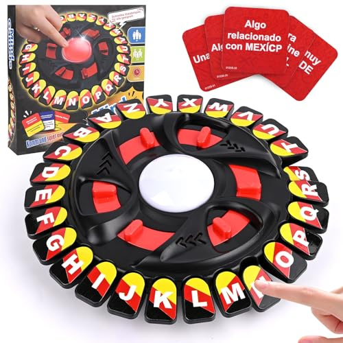 LustLocke Juego de Mesa en Español, Juego de Palabras, Tormenta de Palabras Ideal para Niños y Adultos, 144 Categorías en 36 Cartas, 2-8 Jugadores, Portátil y Educativo (Negro en Español)
