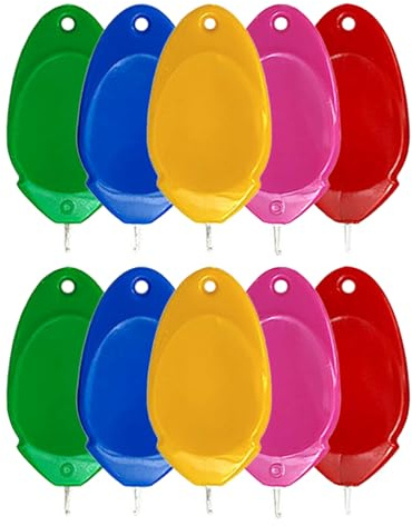 NUOBESTY 10pezzi Infila Ago in Plastica Gancio in Strumenti per Infilare Ago per Cucire Mano Punto Croce Ricamo Artigianale Infila per Ricamo Facile da Usare