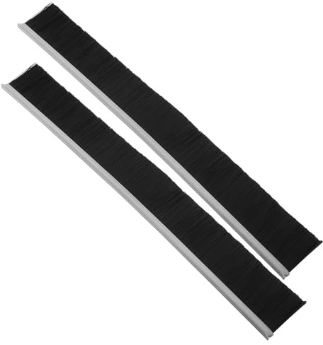 OUNONA Cepillo de Nailon para Cubierta de Buzón 2 Piezas, Tira de Sellado Antipolvo y Resistente al Agua, 30 Cm Largo X 30 Mm Cerdas, para Uso en Hogar y Oficina, Accesorio Práctico