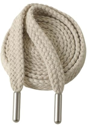 CordóN de Cintura Pantalones de chándal cordón Plano Trenzado, 150cm, 12mm, Sudadera con Capucha, reemplazo Cuerda, Suministros Costura Prendas DIY(Beige)