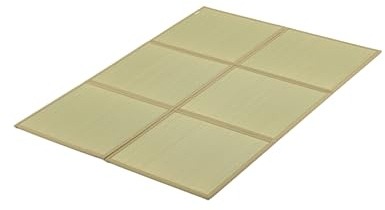 FULI Japanese Tatami Mattress, Foldable Igusa Rush Grass Tatami Rug, Natural Japanese Floor Mattress Mat Made in Japan, Full XL