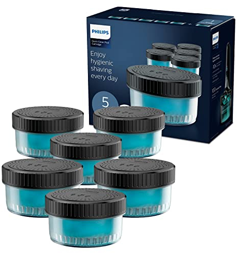 PHILIPS UK Kitchen and Home Quick Clean Pod Replacement Cartridge for Electric Shaver, 5 plus 1 pack, Up to 18 mos hygienic shaving, Compatible, CC16/50, 1.338 kg, 6 Count