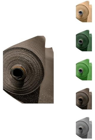 Jardin202 - Malla de Ocultación 120 g/m2 | Ocultación y Privacidad para su Terraza o Jardín | Seleccione Medida y Color | 2 x 10 Metros (Marrón)