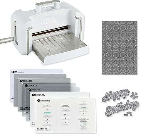 Spellbinders New & Improved Platinum Machine with Universal Plate System, White, one PL-126