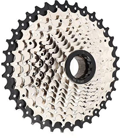 OUKENS Roue Libre De Vélo, 10 Vitesses 11-36T à Visser sur la Roue Libre en Acier Haute Résistance Volant De Vitesse De Vélo, Roue Libre Multiple à 10 Vitesses pour Le Remplacement du Vélo