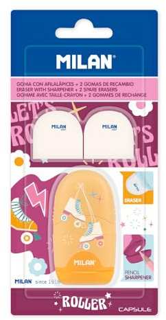 MILAN® Blíster afilaborra CAPSULE serie especial Roller + 2 gomas de recambio