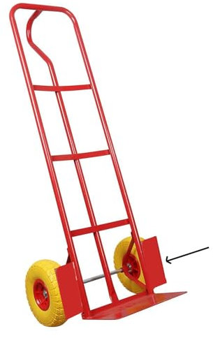 Sack Truck Trolley with Solid Tyres 600Ibs, Trolley On Wheels With Large Toe Plate, Tyre Protection Plate, Heavy Duty Hand Truck Multi Purpose Barrow Sack Hand Truck