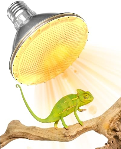 TobeBright Wärmelampe Terrarium 75W - Wärmelampe E27 Schildkröten UVA UVB Lampe Terrarium,Dimmbar PAR30 Wärmelampe für Reptilien,Küken,Hund