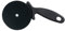 WENKO Pizzaschneider Volo, Pizzaroller aus Edelstahl mit extra großer Schneidefläche und ergonomisch geformtem Griff aus Kunststoff, Black Outdoor Kitchen Zubehör, 21 x 1 x 9,5 cm, Schwarz
