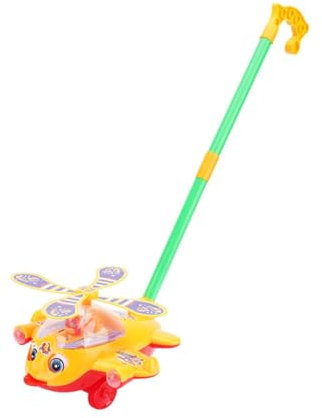 harayaa Schiebespielzeug für laufende Babys, gehendes Zugspielzeug, Schiebespielzeug für Mädchen, Jungen, Babys, Flugzeug
