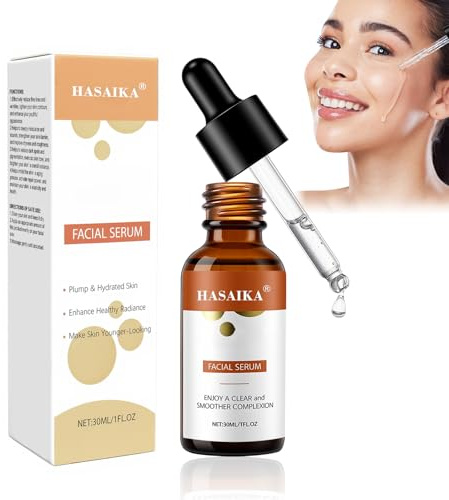 HASAIKA® Suero Facial, Sérum Glow, Profundamente nutritiva e hidratante, apta para su uso en el rostro, el cuello y el contorno de los ojos (30 ml)