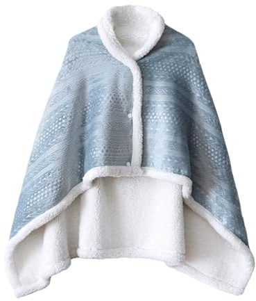MFYOUPK Manta, chal tipo poncho estilo botón, manta para mujer, oficina, sala de estar, conciertos al aire libre, camping, viajes, noches de cine, eventos deportivos, avión, viajes, playa, noches