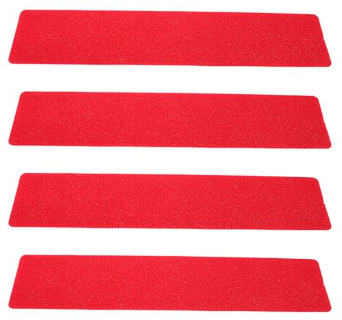 TOYANDONA Football Field Markers 4Pcs Red Flat Court Accessories for Tennis Soccer Basketball Badminton for Sports Activities and Quick Field Marking Indoors Outdoors